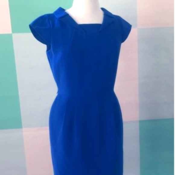 royal blue dress calvin klein